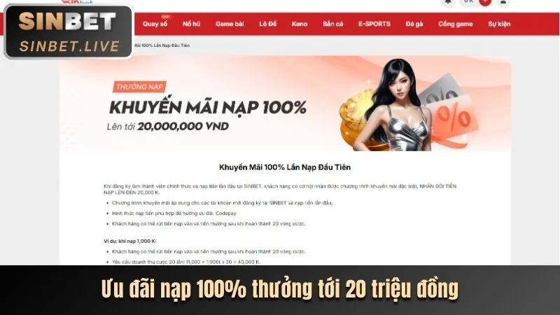 Khuyến mãi chào mừng bibet win